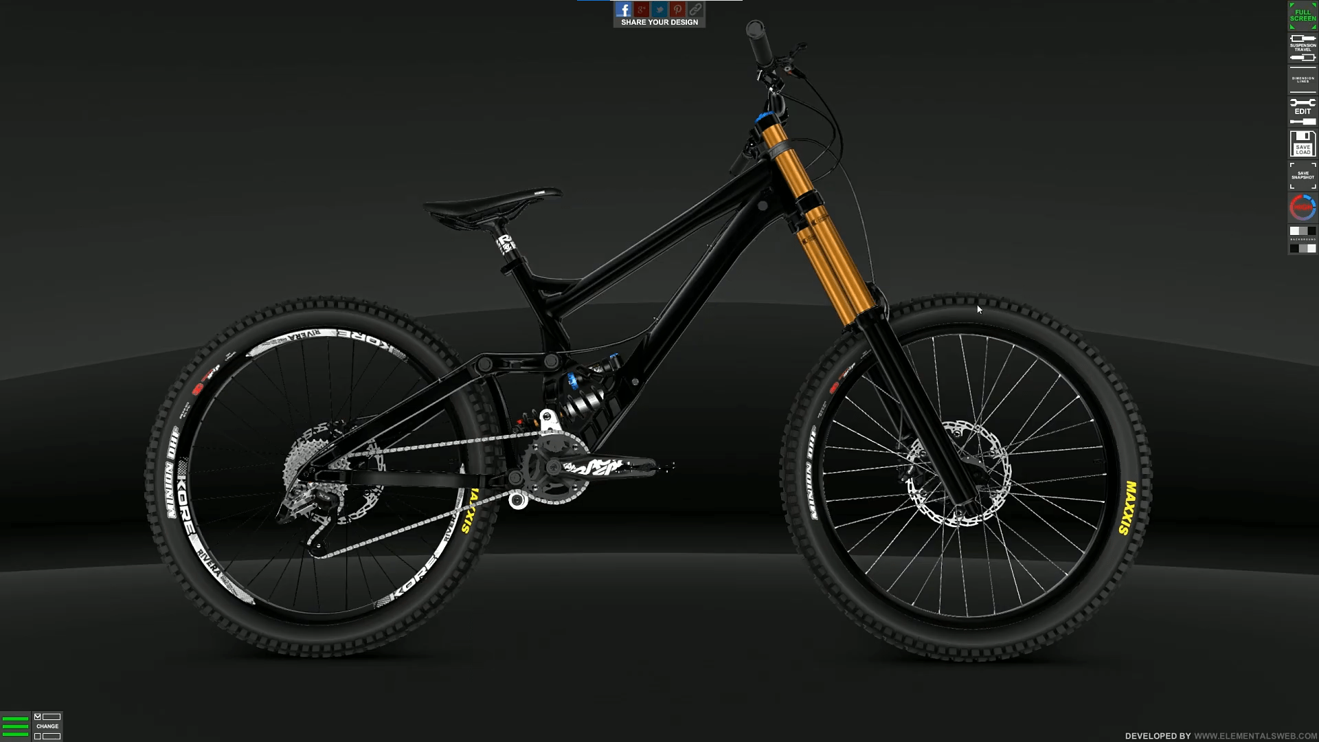 3D Mountain Bike Configurator