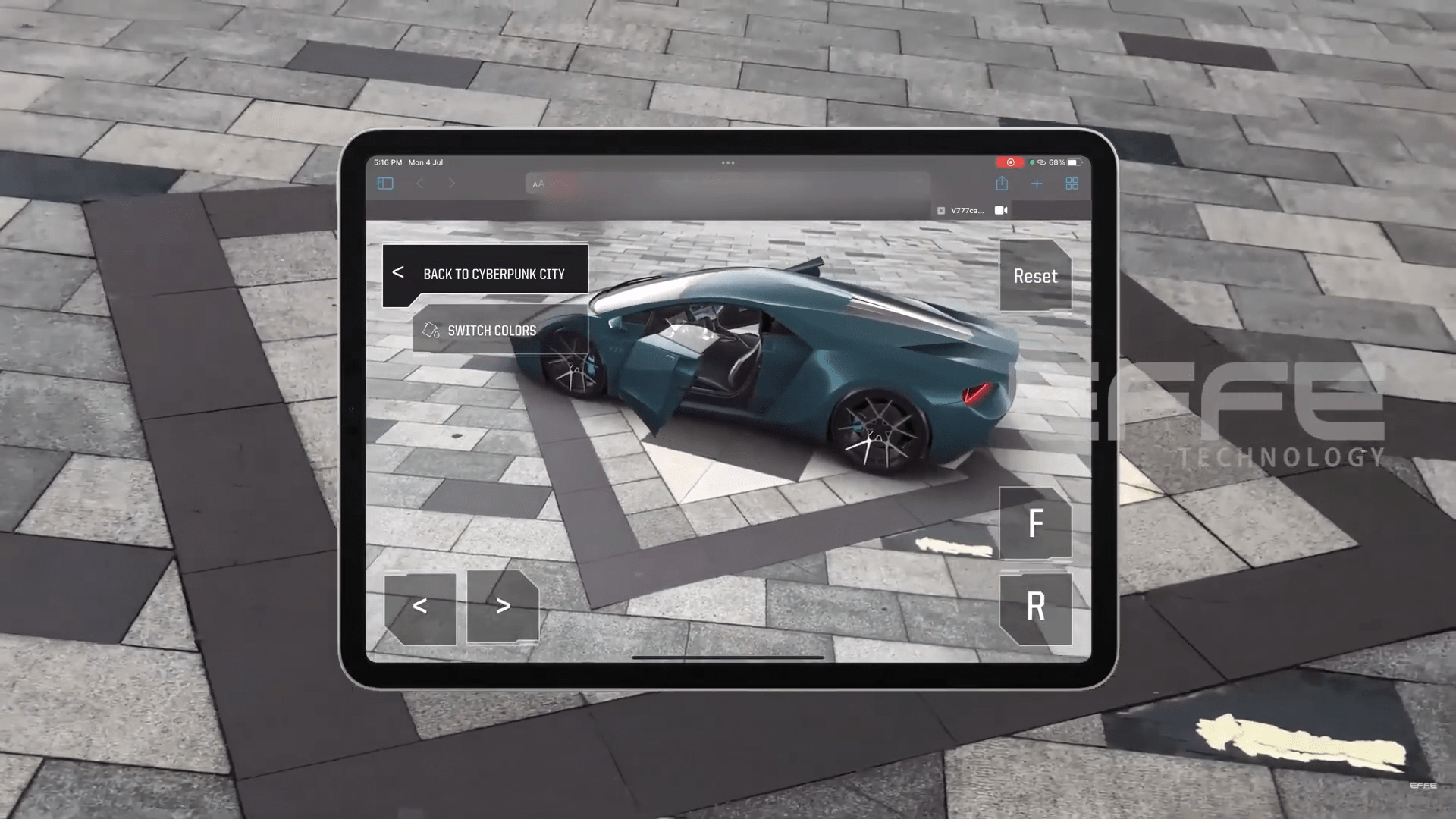 AR car visualizations