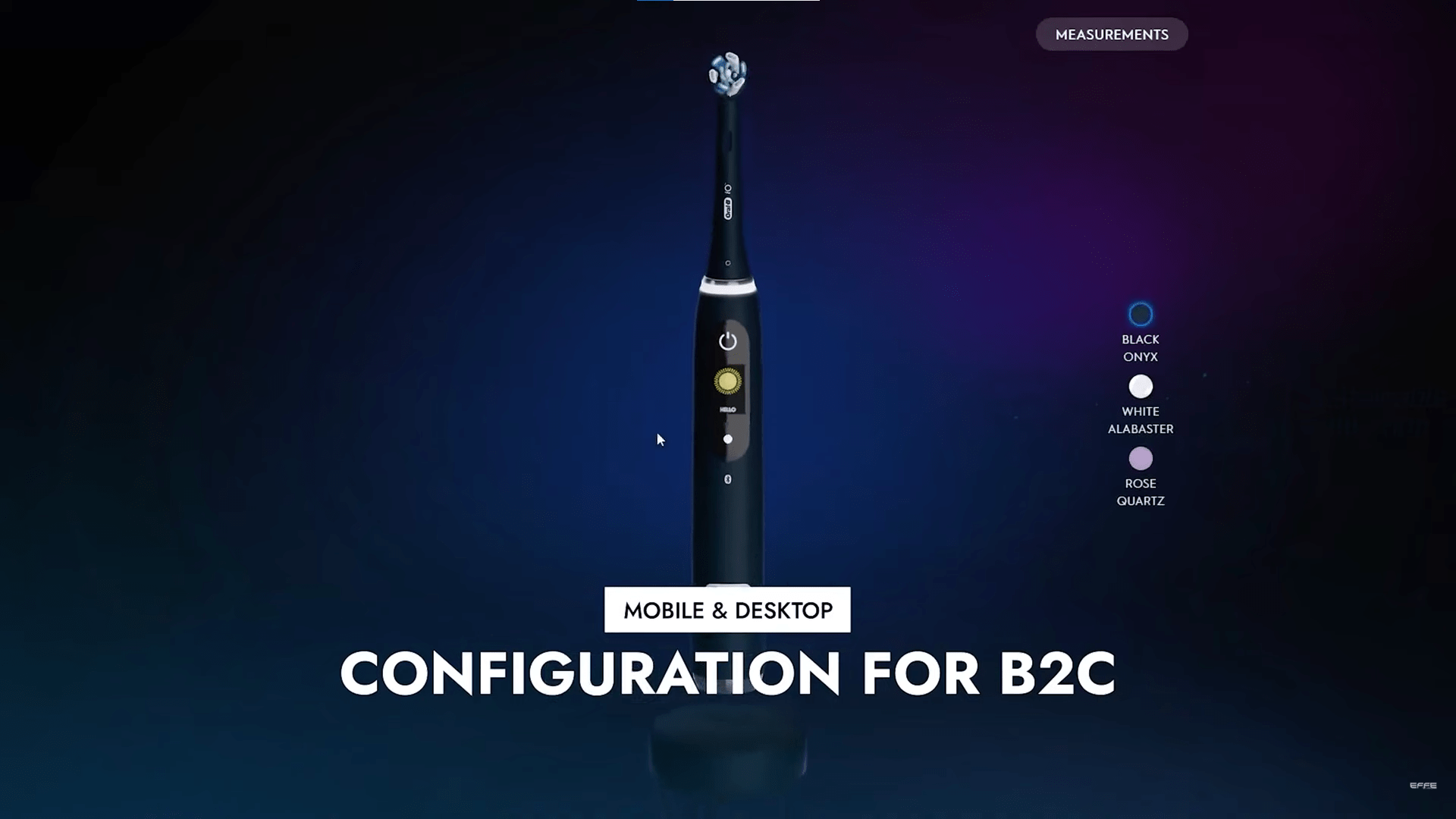 Electric Toothbrush 3D Product Configurator