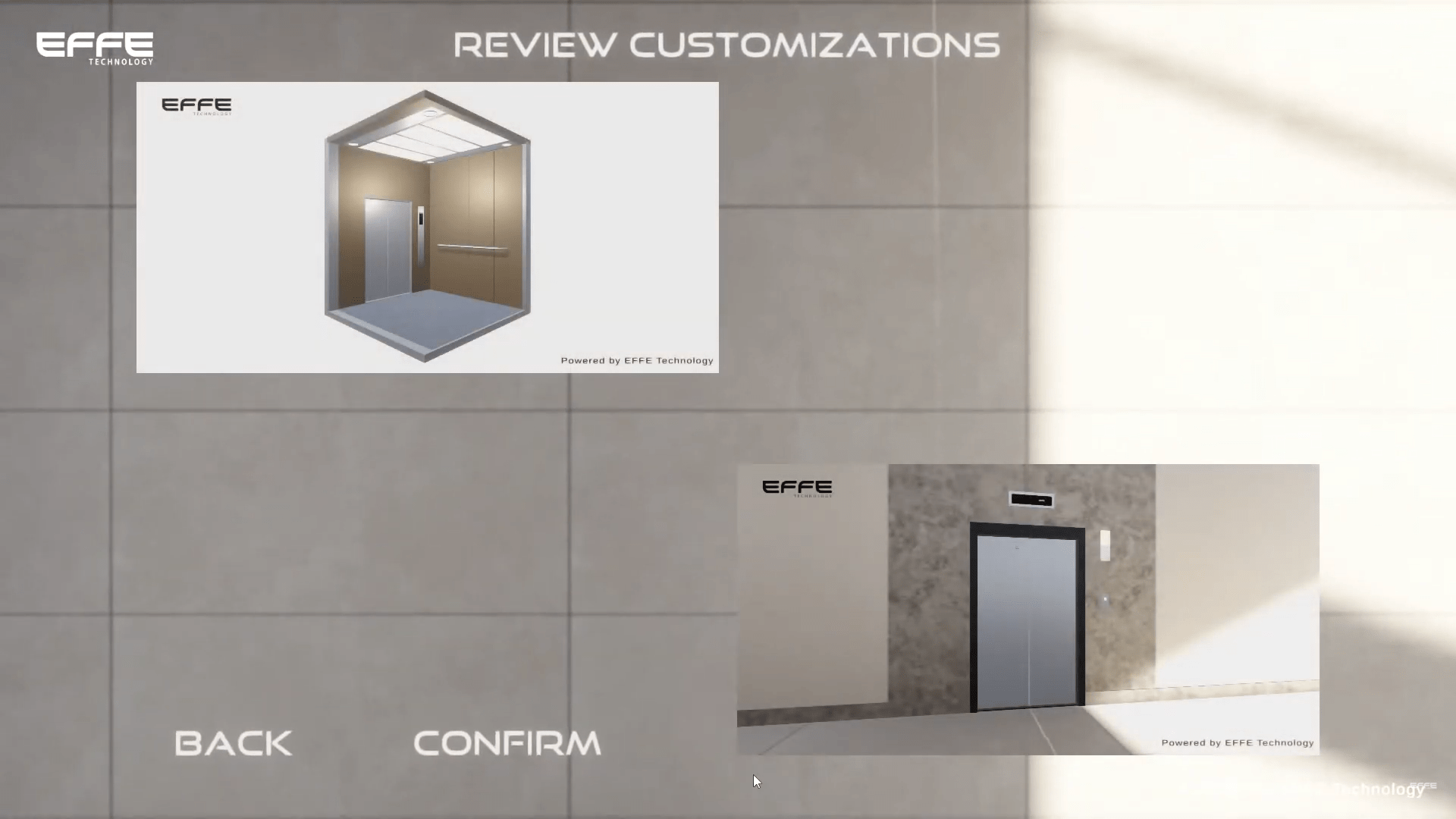 Elevator with VR Customization